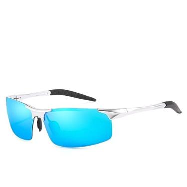 Imagem de Óculos de Sol Vinkin Masculino Esportivo Metal Polarizado UV