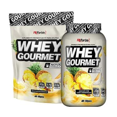 Imagem de Kit Pote + Refil Whey Protein Gourmet - FN Forbis Nutrition (Abacaxi com Leite Condensado)