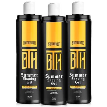 Imagem de Kit 03 Shaving Gel De Barbear Adstringente Summer Bth 750Ml