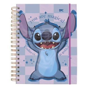 Imagem de Caderno Smart Universitário Disney Stitch 80 Folhas Reposicionáveis -