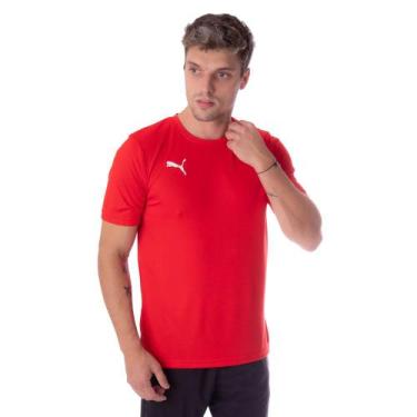 Imagem de Camiseta Masculina Puma Jersey Active Vermelho/Branco