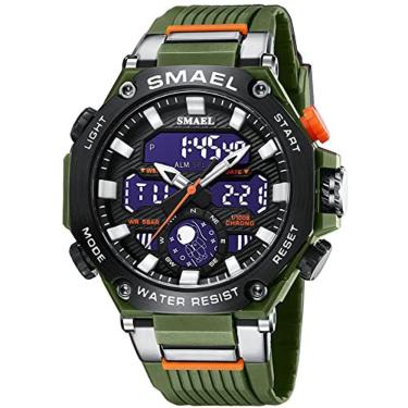 Imagem de Relógios masculinos Multi Function Militar S-Shock Sports Watch LED Relógios de alarme à prova d`água digital