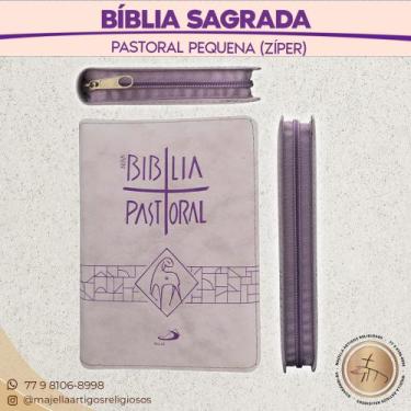 Imagem de Bíblia Sagrada Católica Pastoral (Bolso) Pequena Zíper Paulus
