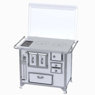 Imagem de Fogao a Lenha GII N 2 Gab Sec Branco com Tampa Cald