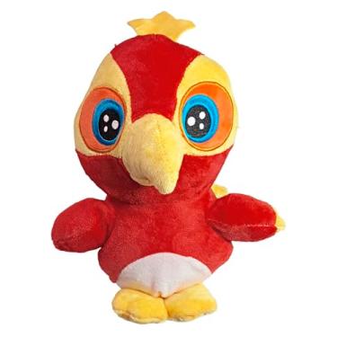 Imagem de Passaro De Pelúcia Ave Olhos Bordados 20Cms (Vermelho)