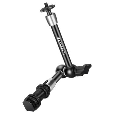 Imagem de Lanxire Braço mágico articulado ajustável de 22 cm com parafuso de 0,6 cm e adaptador de montagem de sapata fria - para câmeras, flash, luzes de LED, microfone, monitores, smartphones - Carga máxima