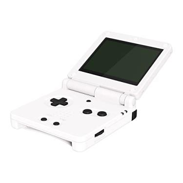 Imagem de eXtremeRate Conjunto completo de botões pretos personalizados para Gameboy Advance SP, botão de substituição A B L R botão liga/desliga volume botão D-pad para console GBA SP - console não incluído