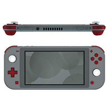 Imagem de eXtremeRate Substituição vermelha escarlate ABXY Home Capture Plus Minus Keys Dpad L R ZL ZR Gatilho para Nintendo Switch Lite, conjunto completo de kits de reparo de botões com ferramentas para