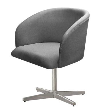 Imagem de Poltrona Decorativa Atenas Pé Giratória Cromado Facilita Decor
