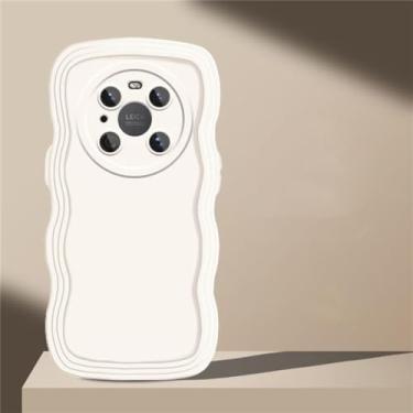 Imagem de Capa de telefone com ondas encaracoladas para Huawei P30 P40 Lite P50 Mate 30 40 50 Pro Nova 5T Y9 Capa de silicone macio com proteção de lente, branca, para Y9 Prime 2019