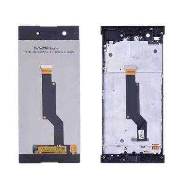 Imagem de SHOWGOOD 12.7 cm LCD para Sony Xperia XA1 G3112 G3116 G3121 Tela LCD sensível ao toque com moldura de substituição para Sony XA1 Display (rosa com moldura)