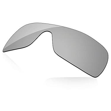 Imagem de LenzReborn Lente polarizada de substituição para óculos de sol Oakley Antix - cinza prateado - espelhado polarizado