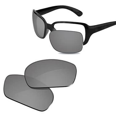 Imagem de Glintbay Lentes de óculos de sol de substituição 100% precisas para Ray-Ban RB4068 60 mm - Espelhado prateado metálico polarizado