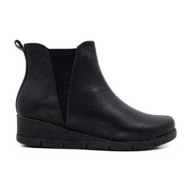 Imagem de Bota Feminina Usaflex Cano Baixo Preta - AD0520002-Feminino