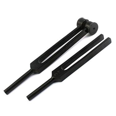 Imagem de Garfo de afinação para teste de sistema nervoso, escolha 128 Hz e 512 Hz (preto total) por G.S ONLINE STORE