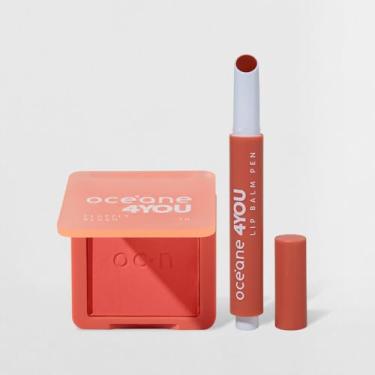 Imagem de Kit Blush Cremoso Pêssego + Hidratante Labial Coral 4you (2 Produtos)