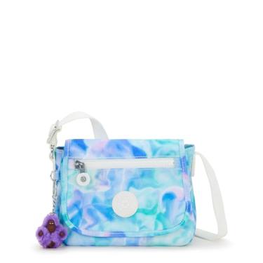 Imagem de Kipling Minibolsa feminina Sabian U, mini bolsa transversal leve, bolsa transversal, Cores de Água