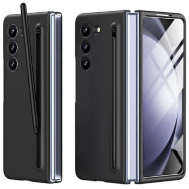 Imagem de Miimall Capa para Galaxy Z Fold6 com S Pen, capa para celular ultrafina e sedosa de policarbonato fosco para Samsung Galaxy Z Fold6 5G 2024 preta