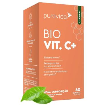 Imagem de Bio Vit C+ (60 Cápsulas) Puravida-Unissex