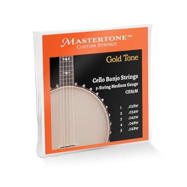 Imagem de Gold Tone Cordas de banjo de violoncelo de 5 cordas, calibre médio