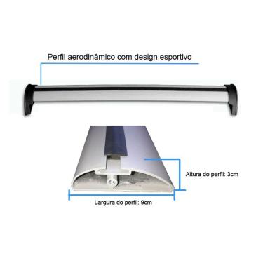Imagem de Rack De Teto em Alumínio Para Carro Uno Antigo 4 Portas