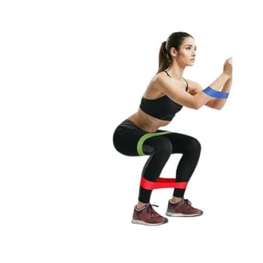 Imagem de Kit Faixa Elástica Band Extensor 5 NÍveis Resistance Belt