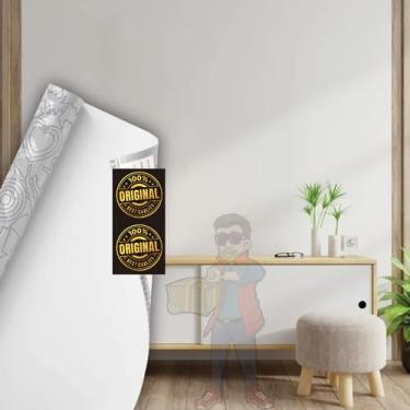 Imagem de Papel De Parede Madeira Adesivo Ripado 10 Metros Lavável 3d Adesivo Imitando Marmore Branco Cimento Queimado Madeira Auto Colante Rustica Texturizado Lavavel Flysea (Parede Branco)