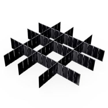 Imagem de Kit 6 Organizador de Gaveta Modular em Tiras Guarda Roupas de Criança Bebe Porta Calcinha Cueca Meia Cintos Organizador de Peças Intimas Colmeia Armario Closet