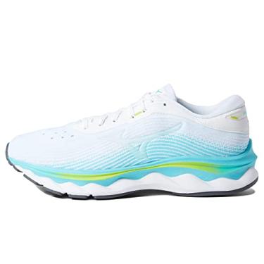 Imagem de Mizuno Tênis de corrida feminino Wave Sky 5, Branco, 6