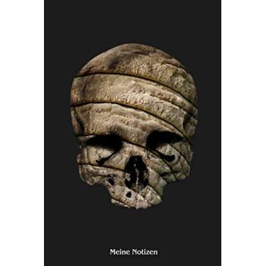 Imagem de Meine Notizen: Skull, Totenkopf, Schädel. Format A5, 120 Seiten, fein hellgrau liniert. Notizbuch, Tagebuch, Tagesplaner, Ideenbuch, Wochenplaner, Vokabelheft