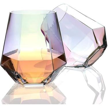 Imagem de Conjunto de 2 copos de uísque à moda antiga de cristal, copos de 325 ml, ótimos para Bourbon, uísque, vodka e conhaque - Presente ideal para homens e mulheres (2 conjuntos)