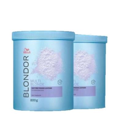 Imagem de Kit 2 Pó Descolorante Blondor Multi Blonde 800g - Wella - Wella Profes