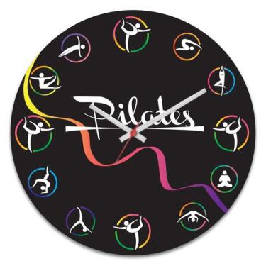 Imagem de Relógio de Parede Vinil Academia Pilates Silencioso - Intempo Design