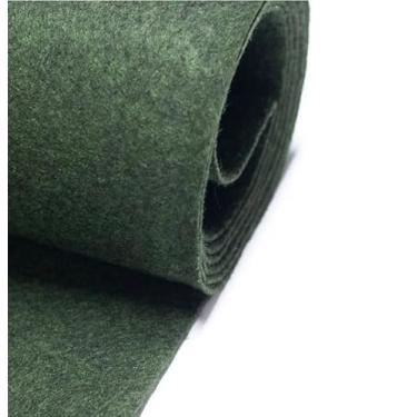 Imagem de Tapete Carpete Forração Liso Colorido Venda por M² Decoração Eventos Automotivo Casamento Residencial (Verde Musgo)