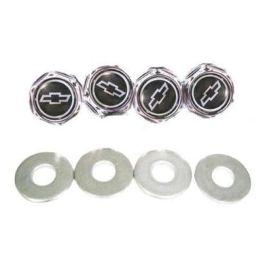 Imagem de Parafusos De Placa Emblema Chevrolet Preto E Prata - GP