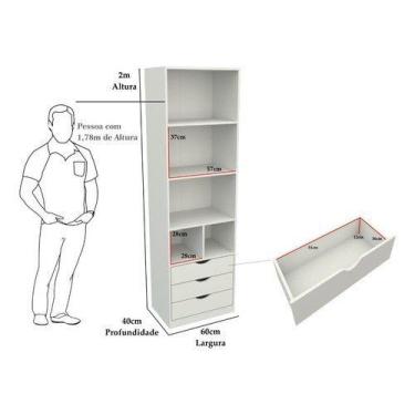 Imagem de Armário Colmeia Mirela M34 100% Mdf (closet Lojas Expositor) - vetoria