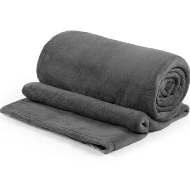 Imagem de Cobertor Manta Cama Queen Toque Pelúcia Cinza Grafite Frio - ENTROU CO