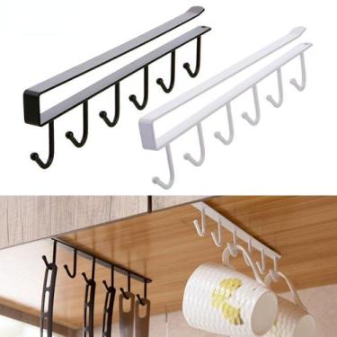 Imagem de Porta Xicara Suporte Organizador Prateleira Café Pendurar Panela Talhe