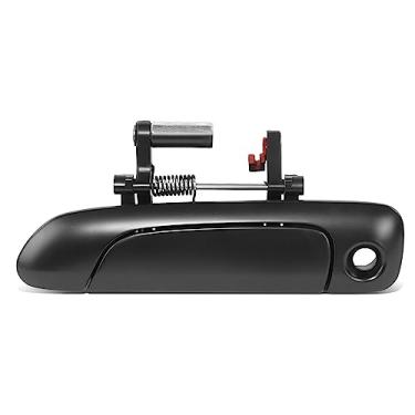 Imagem de DNA MOTORING Maçaneta externa dianteira esquerda compatível com Honda Fit 07-08, com fechadura, preta, OEM-DHO-01052