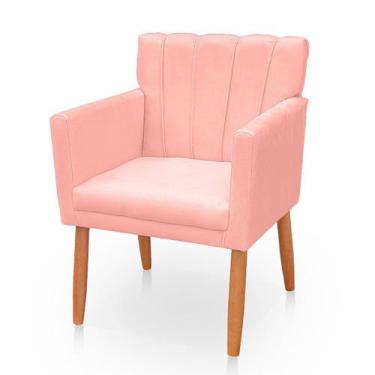 Imagem de Poltrona Cadeira para Sala Confortável e Reforçada Carol Suede - Belar