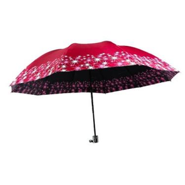 Imagem de Guarda Chuva Estampado Contra Vento Cabe Na Bolsa Grande Dobrável Refo