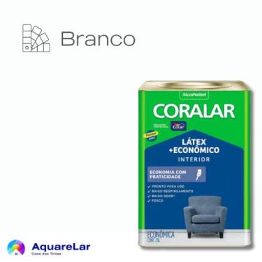 Imagem de Coralar Mais Econômico Coral Fosco 18L, BRANCO