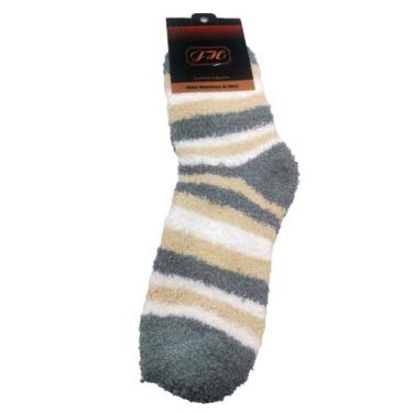 Imagem de Meia Pelúcia Masculino Inverno Listras Quentinha Proteção Frio - HHW, 