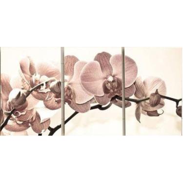 Imagem de Quadros Decorativos Mosaico 3 Peças Sala Quarto Orquidea - NEYRAD