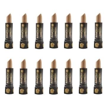 Imagem de Kit 14 Corretivo Bastão Cor 01 Claro 3,8gr - Ramona Make Up
