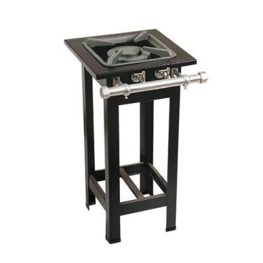 Imagem de Fogão c/ Pé 1 Boca Baixa Pressão 1 Q Duplo Luxo 30x30 Perfil 6,5 Metal