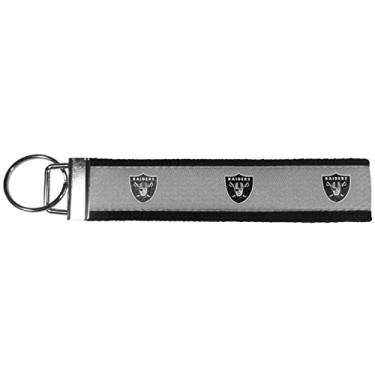 Imagem de Siskiyou Sports NFL Las Vegas Raiders chaveiro de tecido de pulso, tamanho único, cores do time