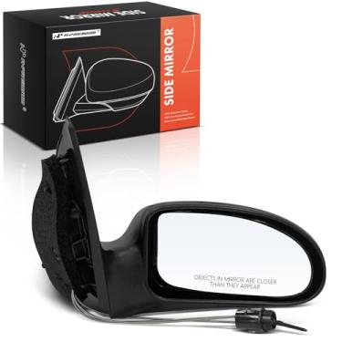 Imagem de A-Premium Espelho retrovisor manual do lado do passageiro - Compatível com Ford Focus 2002-2007 - Não aquecido, não dobrável, espelho retrovisor externo preto - Substituição # 6S4Z17682AA