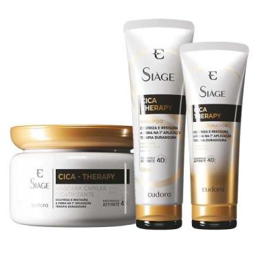 Imagem de Eudora Siage Cica-Therapy Kit - Shampoo + Condicionador + Máscara - Eu