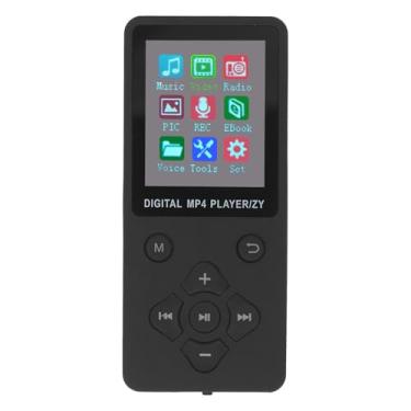 Imagem de Mp4 Player Leitor de Mp3 Portátil para 5.0, Reprodutor de Vídeo Mp4, Tela Colorida, Imagens de Suporte para Música, Suporta Livros, Reprodutores de Mp3 e Mp4 Ultrafinos (Preto)